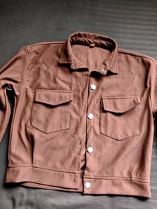 Cropped Corduroy Jacket