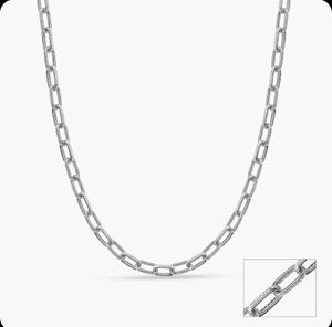 silver orion cable chain for men