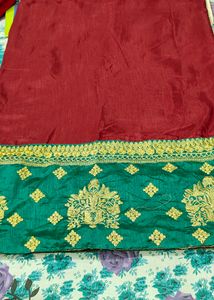 New Beautiful Saree, Embroidery Work Unstitched Bl