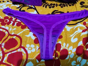 Purple Bra and Panty Set