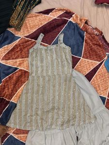 Sparkling Kurta Set with Palazzo Pants