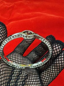 Exquisite Baguette Diamond Bangle Bracelet