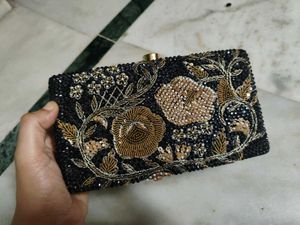 Sparkling Black Clutch Bag