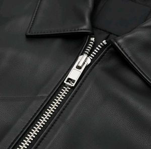 Classic Black Faux Leather Jacket