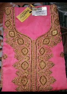 Pink Embroidered Kurta Set