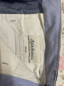 Men's Blue Casual Pants