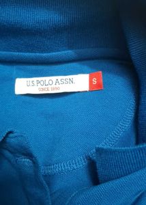 USPA. Blue Polo T-Shirt