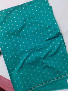 Elegant unstitched Teal Kurta Set with Dupatta