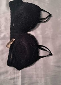 Elegant Black Lace Bra