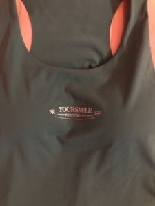 Padded sea green tank top