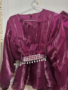 Elegant Purple Co-ord Set