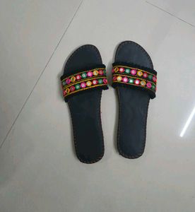 Embellished Mirror Work Sliders