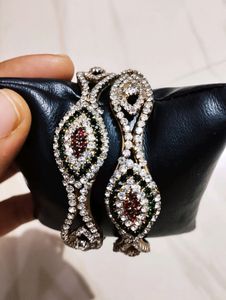 Elegant Crystal Bangles