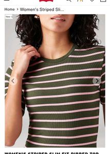 Levi's Striped Knit Top