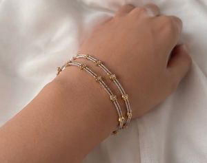 Elegant Gold &amp; Silver Bangles with Diamonds