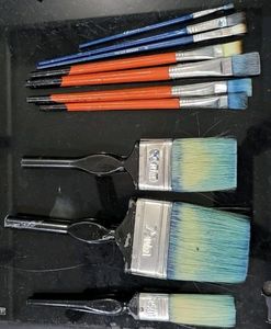 4Pack  Painting 3 &amp; Flat Brushes 4