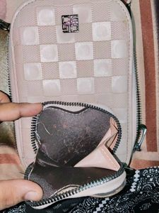 Cute Pink Crossbody Bag with Heart Pouch