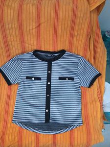 Style Union Chic Gingham Co-ord Set black n white