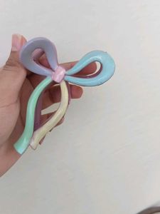 Cute Pastel Bow Hair Claw Clip