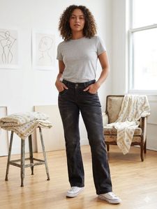 Length-36,,Dark Wash Flare Jeans