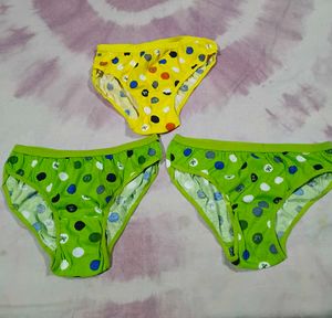 combo Cute Polka Dot Briefs - Pack of 3
