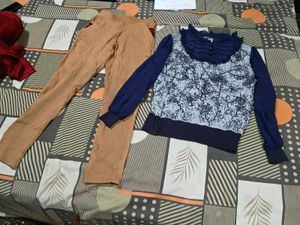 Stylish winter Top and Pants free