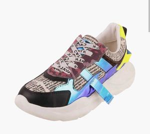 Unique Newspaper Print Sneakers