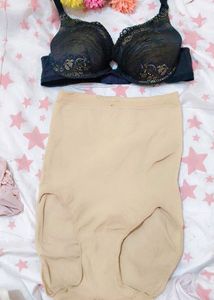 Elegant Black Lace Bra with shaper