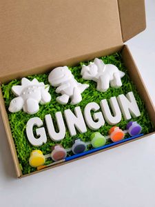 Customized concrete colouring kit for kids activit