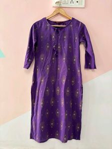 Purple Paisley print kurta