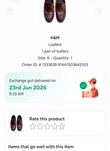 H&amp;M Burgundy Leather Loafers