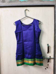 Elegant Royal Blue Short Kurta