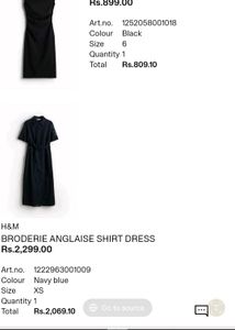 H&amp;M collar dress