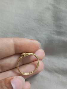 22k pure gold  ring with hallmark