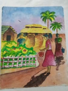 Hand Drawing Watercolor Picture