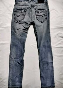 Stylish Gray Denim Jeans