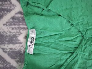 Flowy Green Boho Blouse
