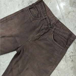 Brown Denim Jeans for unisex