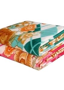 Floral Single Fleece Blanket (New)