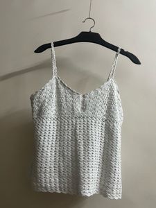 White Crochet top