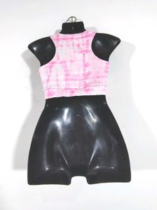 Pink And White Shade Active Wear Top (Women's)