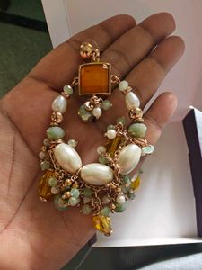 Boho Beaded Hoop Earrings