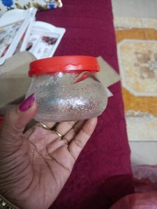 Heavy Glass Container With Plastic Lid