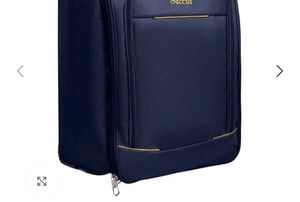 Saccus Navy Blue Travel Trolley Bag