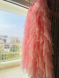 Pink Flare 3/4th Skirt