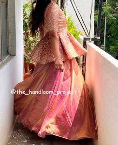 Stunning Peplum Lehenga Choli Set