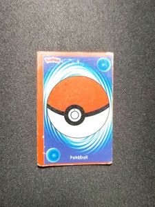 Alpenliebe pokemon greeting card POKEBALL (Rare)