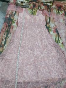 ver beautiful gown with detachable shrug