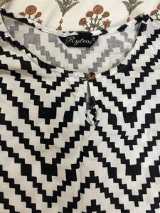 White And Black Co Ord Set