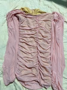 Pink Ruched Bodycon Dress